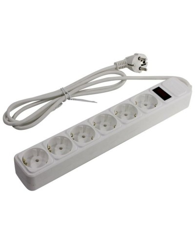 SP6W-118. Сетевой фильтр 6 розеток, 1.8м, белый. 5bites в Барнауле