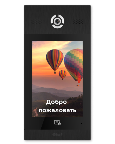 AA-14FB BLACK. Вызывная панель подъездного IP-домофона. BAS-IP в Барнауле