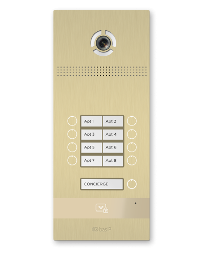 BI-08FB GOLD. Вызывная панель IP-домофона. BAS-IP в Барнауле