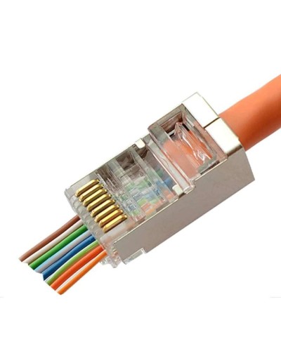 8P8C-SH-FC (100 шт) (10796c). Разъем RJ-45. CABEUS в Барнауле