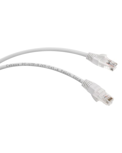 PC-UTP-RJ45-Cat.6-1m-WH (8670c), белый. Патч-корд медный. CABEUS в Барнауле