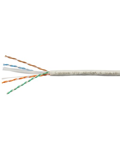 UTP-4P-Cat.6-SOLID-LSZH-WH (11871c-5). Кабель «витая пара» (LAN) для структурированных систем связи. CABEUS в Барнауле