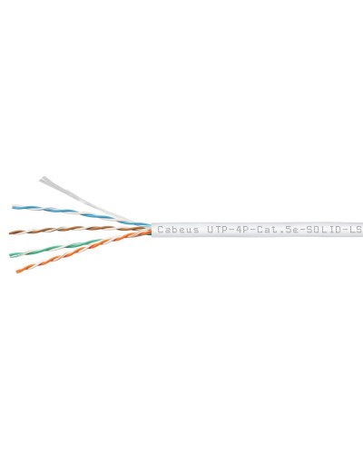 UTP-4P-Cat.5e-SOLID-LSZH-WH (9782c). Кабель «витая пара» (LAN) для структурированных систем связи. CABEUS в Барнауле
