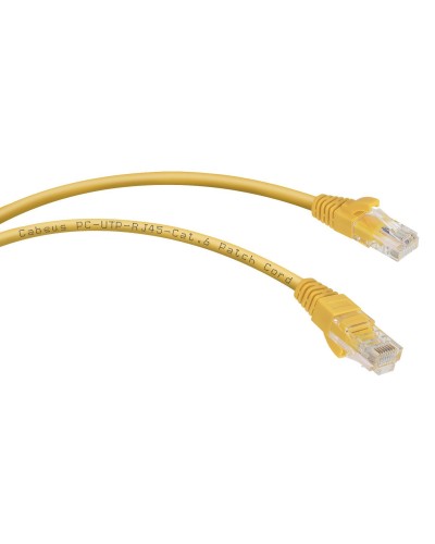 PC-UTP-RJ45-Cat.6-3m-YL (8708c), желтый. Патч-корд медный. CABEUS в Барнауле