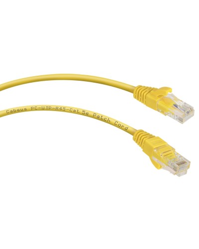 PC-UTP-RJ45-Cat.5e-3m-YL (7683c), желтый. Патч-корд медный. CABEUS в Барнауле
