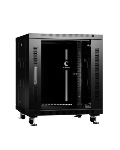 SH-05C-12U60/60-BK (8554c). Шкаф телекоммуникационный 19 напольный 12U. CABEUS в Барнауле
