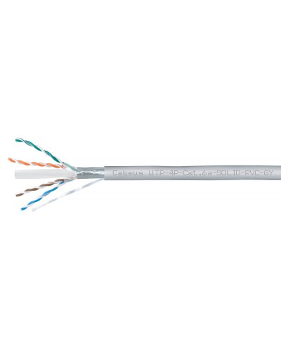 UTP-4P-Cat.6a-SOLID-PVC-GY (11373c). Кабель «витая пара» (LAN) для структурированных систем связи. CABEUS в Барнауле