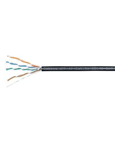 UTP-4P-Cat.5e-SOLID-OUT-LSZH-UV (7172c). Кабель «витая пара» (LAN) для структурированных систем связи. CABEUS в Барнауле