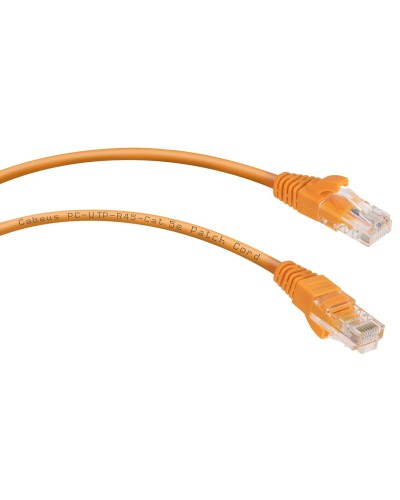 PC-UTP-RJ45-Cat.5e-2m-OR-LSZH (9523c), оранжевый. Патч-корд медный. CABEUS в Барнауле