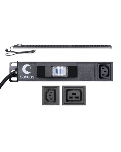 PDU-16-14C13-10C19-B-C14 (9553c). Блок розеток. CABEUS в Барнауле