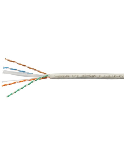 UTP-4P-Cat.6-SOLID-LSLTx-GY (11143c). Кабель «витая пара» (LAN) для структурированных систем связи. CABEUS в Барнауле