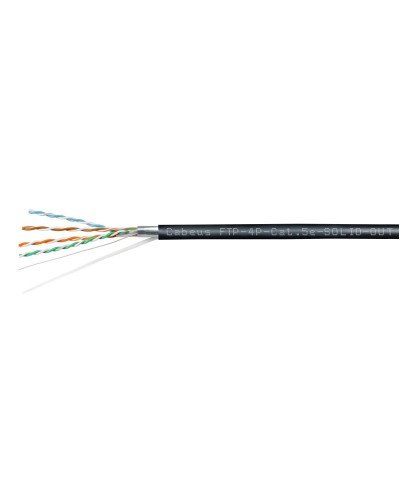 FTP-4P-Cat.5e-SOLID-OUT-PE-UV (11792c). Кабель «витая пара» (LAN) для структурированных систем связи. CABEUS в Барнауле