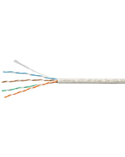 UTP-4P-Cat.5e-SOLID-LSZH-GY-LIGHT (9996c). Кабель «витая пара» (LAN) для структурированных систем связи. CABEUS в Барнауле