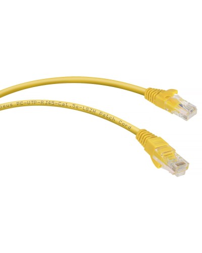 PC-UTP-RJ45-Cat.5e-5m-YL-LSZH (9501c), желтый. Патч-корд медный. CABEUS в Барнауле