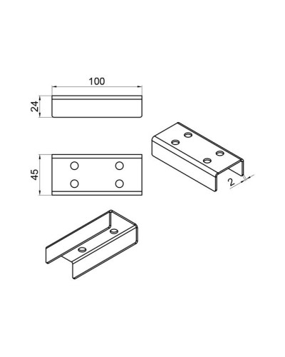 CAME 001PSGRM003. Кронштейн. CAME в Барнауле