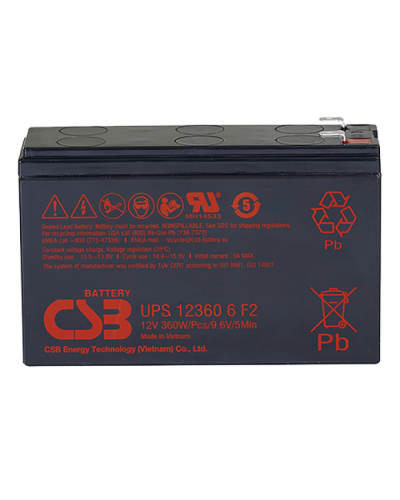 CSB UPS 123606. Аккумулятор герметичный свинцово-кислотный. CSB в Барнауле