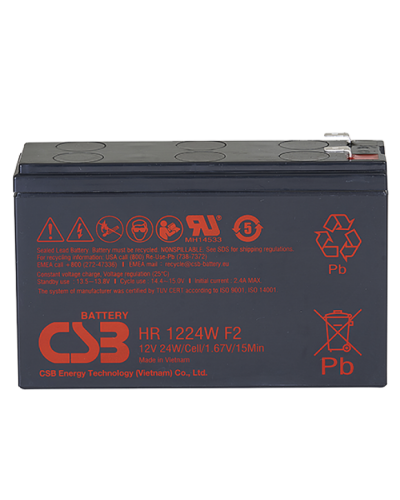 CSB HR 1224W F2 F1. Аккумулятор герметичный свинцово-кислотный. CSB в Барнауле