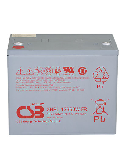CSB XHRL 12360W FR. Аккумулятор герметичный свинцово-кислотный. CSB в Барнауле