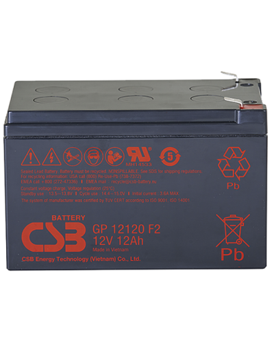 CSB GP 12120. Аккумулятор герметичный свинцово-кислотный. CSB в Барнауле
