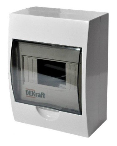 ЩРН-П-8 IP41 настенный (31010DEK). Щиток модульный с прозрачной дверцей. DEKraft в Барнауле