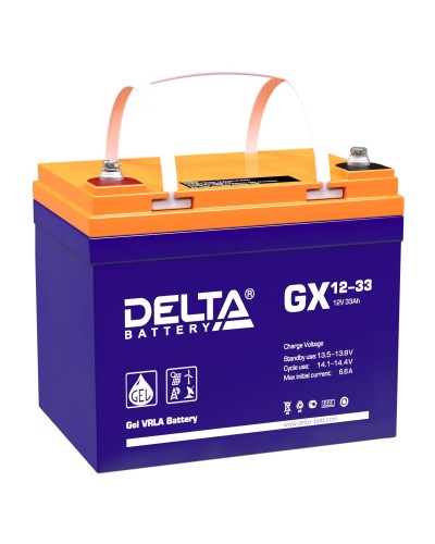 Delta GX 12-33. Аккумулятор герметичный свинцово-кислотный. Delta в Барнауле