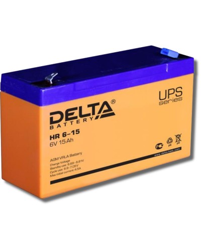 Delta HR 6-15. Аккумулятор герметичный свинцово-кислотный. Delta в Барнауле