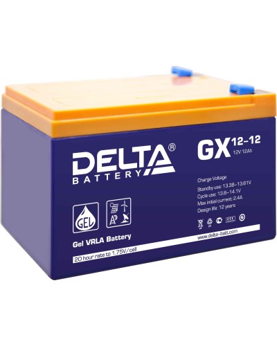 Delta GX 12-12. Аккумулятор герметичный свинцово-кислотный. Delta в Барнауле