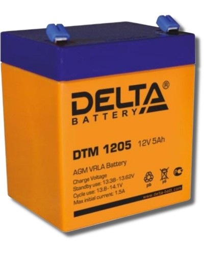 Delta DTM 1205. Аккумулятор герметичный свинцово-кислотный. Delta в Барнауле
