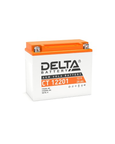 Delta CT 12201. Аккумулятор герметичный свинцово-кислотный стартерный. Delta в Барнауле