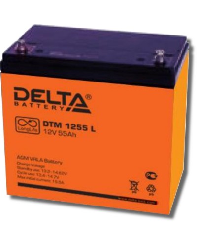 Delta DTM 1255 L. Аккумулятор герметичный свинцово-кислотный. Delta в Барнауле