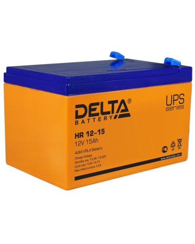 Delta HR 12-15. Аккумулятор герметичный свинцово-кислотный. Delta в Барнауле