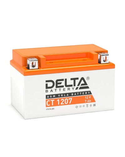 Delta CT 1207. Аккумулятор герметичный свинцово-кислотный стартерный. Delta в Барнауле