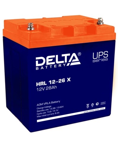 Delta HRL 12-26 X. Аккумулятор герметичный свинцово-кислотный. Delta в Барнауле