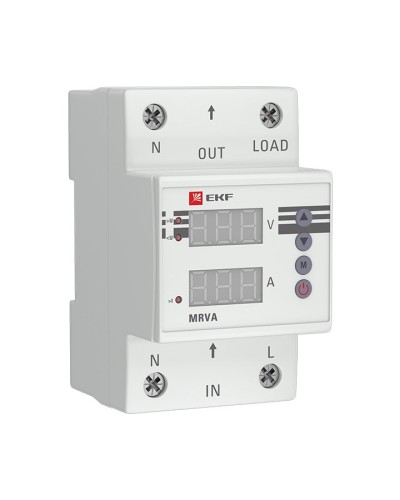 MRVA 25A PROxima (MRVA-25A). Реле напряжения и тока с дисплеем. EKF в Барнауле