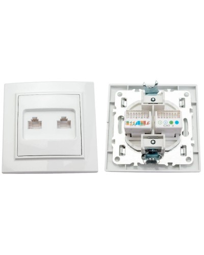Минск Розетка RJ-45+Phone СП (ERK00-135-10). Розетка RJ-45+Phone СП. EKF в Барнауле