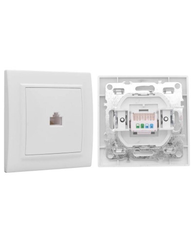 Минск Розетка RJ-45 1-местная СП (ERK01-035-10). Розетка RJ-45 1-местная СП. EKF в Барнауле