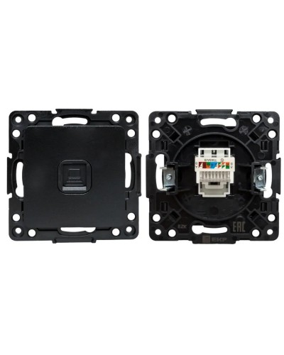 Стокгольм Механизм Розетки RJ-45 1-местной (EZK01-035-10). Механизм Розетки RJ-45 1-местной. EKF в Барнауле