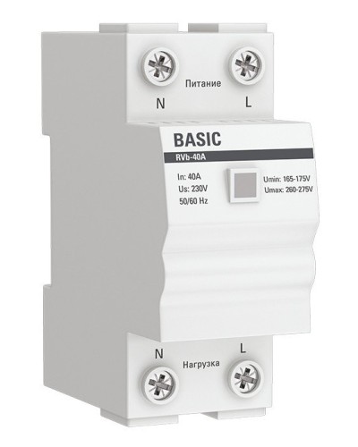 RVb-40A Basic (rvb-40a). Реле напряжения. EKF в Барнауле