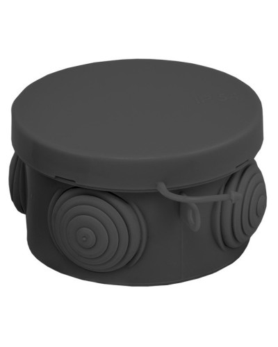 КМР-040-038 с крышкой (65х40) чёрная IP54 (plc-kmr-040-038-b). Коробка распределительная. EKF в Барнауле