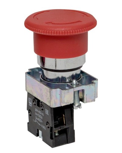 BS542 поворотная красная грибок NC (xb2-bs542). Кнопка поворотная красная грибок. EKF в Барнауле
