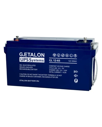 G.ETALON GL 12-65. Аккумулятор герметичный свинцово-кислотный. ETALON в Барнауле