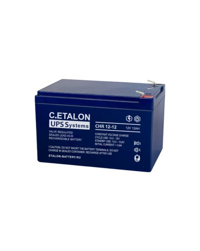 C.ETALON CHR 12-12. Аккумулятор герметичный свинцово-кислотный. ETALON в Барнауле