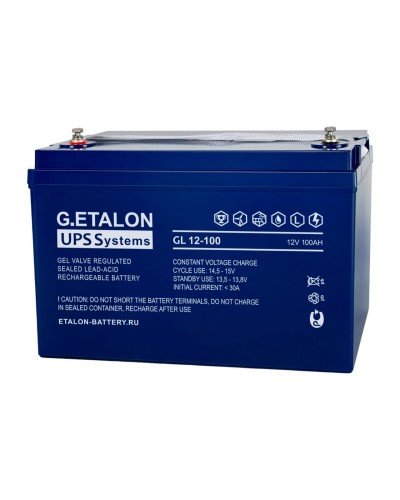 G.ETALON GL 12-100. Аккумулятор герметичный свинцово-кислотный. ETALON в Барнауле