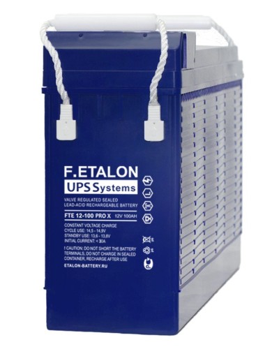 F.ETALON FTE 12-100 PRO X. Аккумулятор герметичный свинцово-кислотный. ETALON в Барнауле