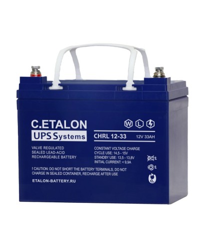 C.ETALON CHRL 12-33. Аккумулятор герметичный свинцово-кислотный. ETALON в Барнауле