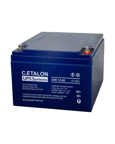 C.ETALON CHR 12-26. Аккумулятор герметичный свинцово-кислотный. ETALON в Барнауле