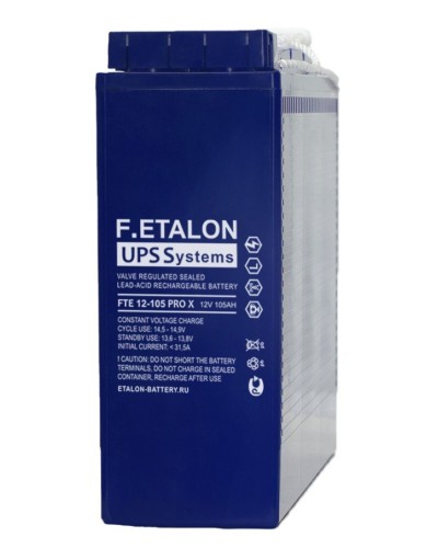 F.ETALON FTE 12-105 PRO X. Аккумулятор герметичный свинцово-кислотный. ETALON в Барнауле