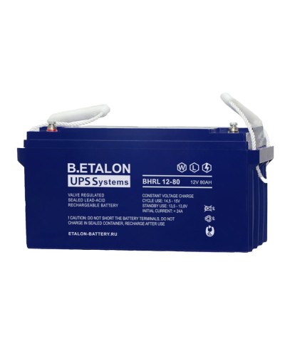 B.ETALON BHRL 12-80. Аккумулятор герметичный свинцово-кислотный. ETALON в Барнауле