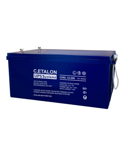 C.ETALON CHRL 12-200. Аккумулятор герметичный свинцово-кислотный. ETALON в Барнауле