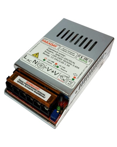 36W/12-24V/95AL. Импульсный блок питания. FARADAY в Барнауле